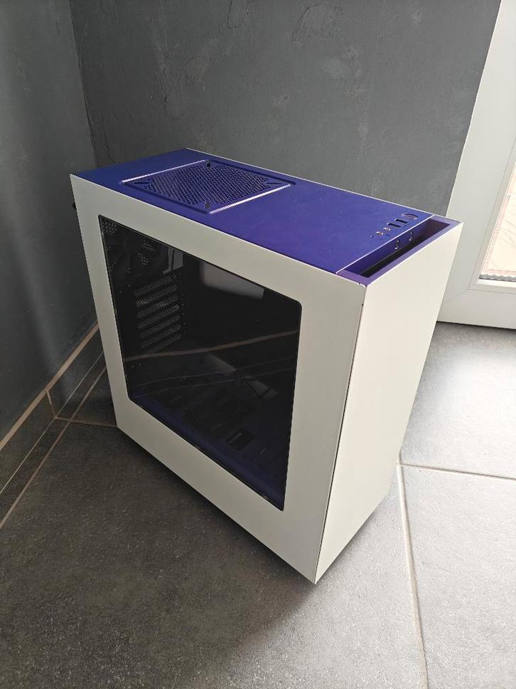 Boîtier NZXT S340 - Édition Rare Blanc & Mauve, Informatique & Logiciels, Boîtiers d'ordinateurs, Comme neuf, Enlèvement