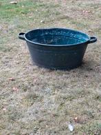 oude zinken kuip, Ophalen