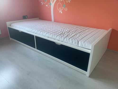 Eenpersoons bed, IKEA, opbergruimte, Huis en Inrichting, Slaapkamer | Bedden, Gebruikt, Eenpersoons, Ophalen