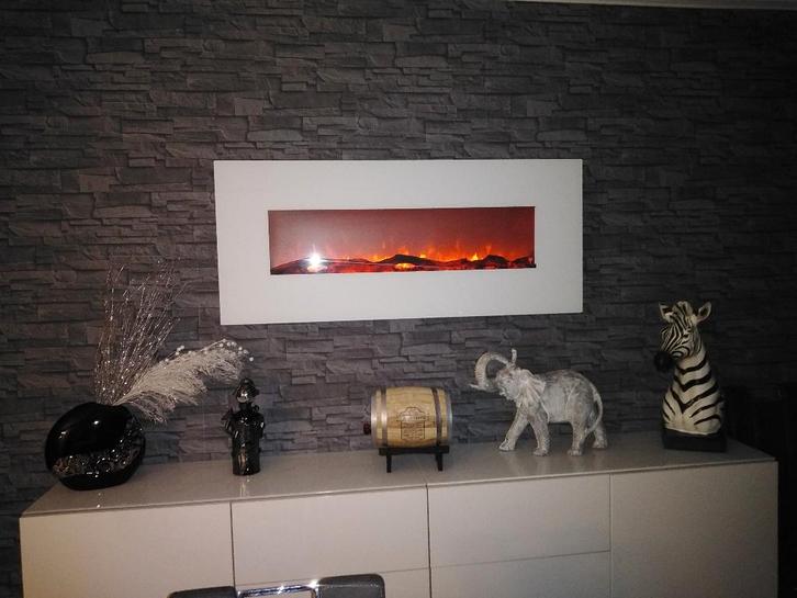 feu électrique, Maison & Meubles, Cheminées, Comme neuf, Cheminée électrique, Enlèvement