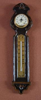 Vintage N.O.S.  houten Thermometer C/F -Hygrometer, Ophalen of Verzenden, Nieuw, Weerstation