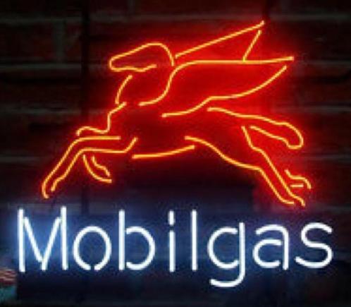 Mobilgas pegasus neon reclame decoratie verlichting USA lamp, Verzamelen, Merken en Reclamevoorwerpen, Nieuw, Lichtbak of (neon) lamp