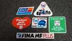 Lot d'autocollants : marque d'essence, huile moteur, Fina, Enlèvement ou Envoi, Comme neuf, Voiture ou Moto
