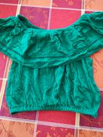 Groen off schoulder topje New Look m 36, Kleding | Dames, Topjes, Ophalen of Verzenden, Zo goed als nieuw, Groen