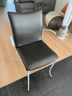 Eetkamer stoelen in bruin leer, Ophalen, Bruin, Nieuw, Leer