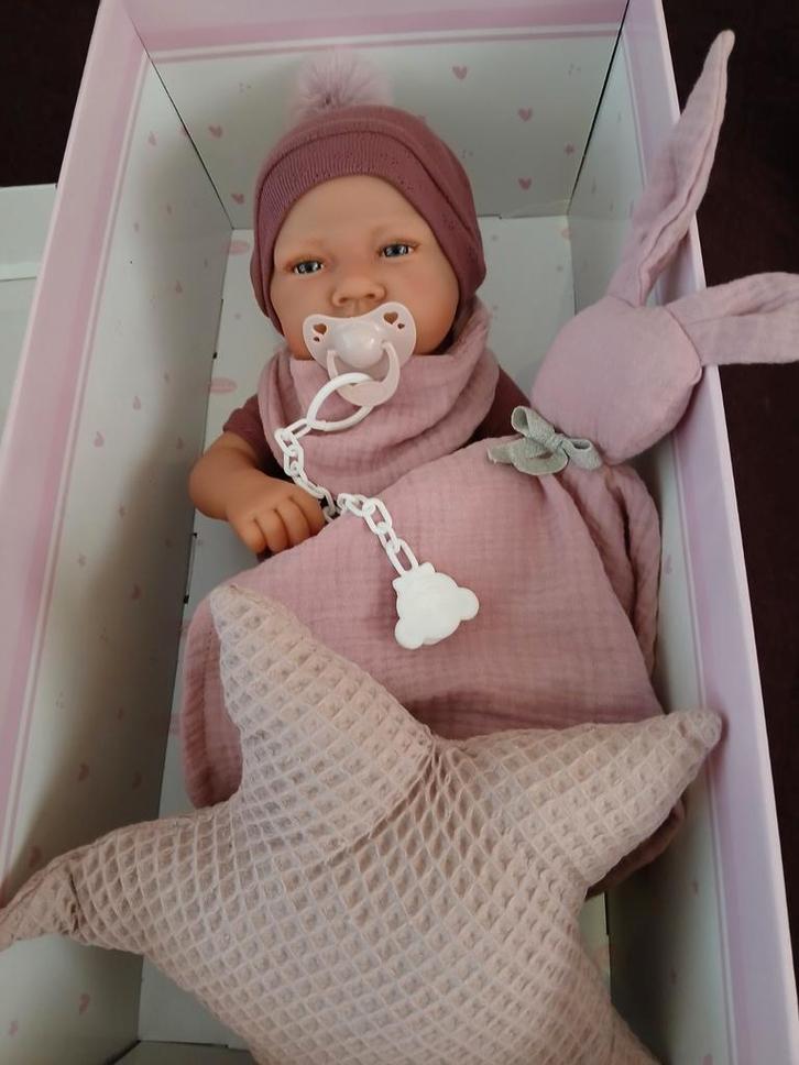 Reborn babypop nu voor €45, Verzamelen, Poppen, Babypop, Ophalen