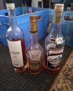 3 flessen aangeschoten cognac, Verzamelen, Wijnen, Ophalen of Verzenden