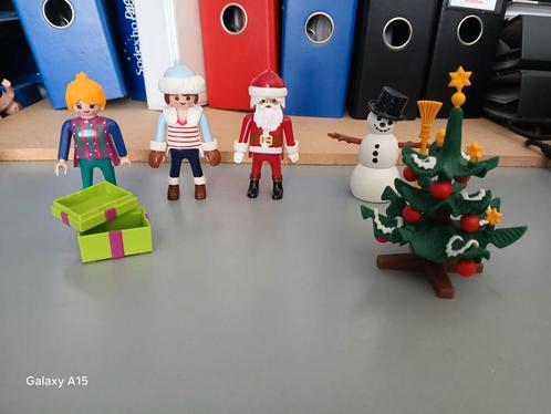 Playmobil kerstbundel - kerstman, sneeuwpop, boom, Kinderen en Baby's, Speelgoed | Playmobil, Gebruikt, Ophalen