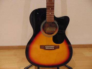 guitare semi-acoustique SX, avec connexion amplificateur !