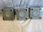 Set van 3 spots onderbouw verlichting  - metaal /mat glas, Gamma, Nieuw, Ophalen of Verzenden, Glas