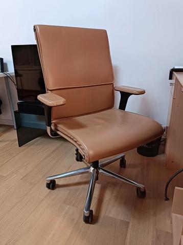 Chaise de bureau réglable cuir ICF una plus executive