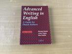 Boek Advanced writing in English - A guide for Dutch authors, Boeken, Studieboeken en Cursussen, Ophalen of Verzenden