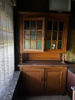 Antiek, Huis en Inrichting, Kasten | Boekenkasten, Ophalen, Gebruikt, 100 tot 150 cm, Glas