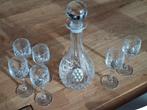Set kristallen glazen en karaf, Antiek en Kunst, Ophalen