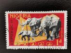 Nigéria 1965 - animaux sauvages - éléphants - NSP&M Co Ltd, Animal et Nature, Affranchi, Enlèvement ou Envoi