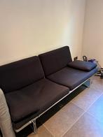 Zwarte zetel, Huis en Inrichting, Zetels | Zetels, Ophalen, Gebruikt, Minder dan 75 cm, 150 tot 200 cm