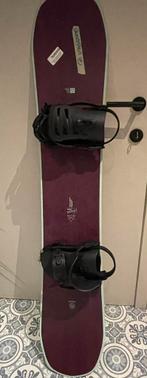 Snowboard Nidecker Venus Series 147cm + Union Rosa bindingen, Ophalen, Zo goed als nieuw, Board