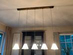 Hanglamp met glazen kapjes, Huis en Inrichting, Lampen | Hanglampen, Ophalen, Metaal