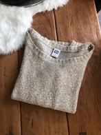 Beige trui met gouden palletjes Medium, Kleding | Dames, Ophalen of Verzenden, Zo goed als nieuw, Beige