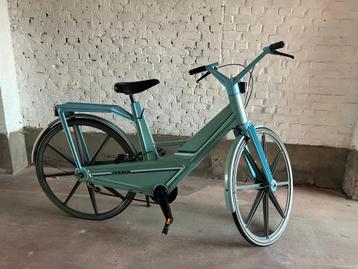 blauwe itera volvo vintage design retro fiets. beschikbaar voor biedingen