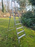 Trapladder 7 Tredes, Ophalen, Gebruikt, Ladder, Opvouwbaar of Inschuifbaar