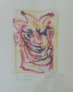 EDOUARD PIGNON / LE FOU / KLEURETS / 43x31cm / KADER / SIG, Ophalen of Verzenden