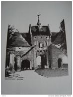 Tekening van Smedenpoort in Brugge Periode 1900 -1944, Antiek en Kunst, Ophalen of Verzenden