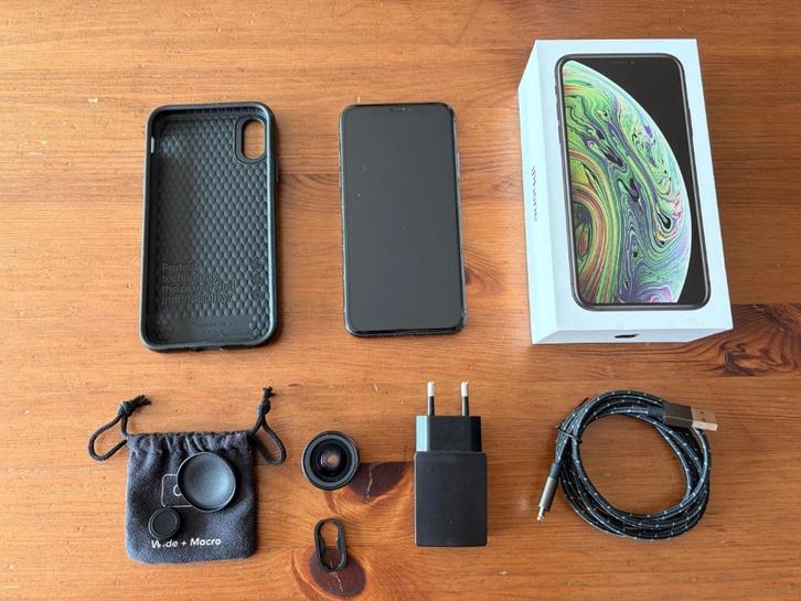 iPhone XS noir 256Gb + accessoires, Telecommunicatie, Mobiele telefoons | Apple iPhone, Gebruikt, 256 GB, Zonder abonnement, iPhone XS