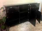 Buffetkast hoogglans ZW+ glazen afdekplaat ZW - Ikea BestA, Ophalen, 75 cm of meer, 150 tot 200 cm, Zo goed als nieuw