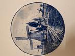 delfts blauw wandbord molens, Antiek en Kunst, Ophalen
