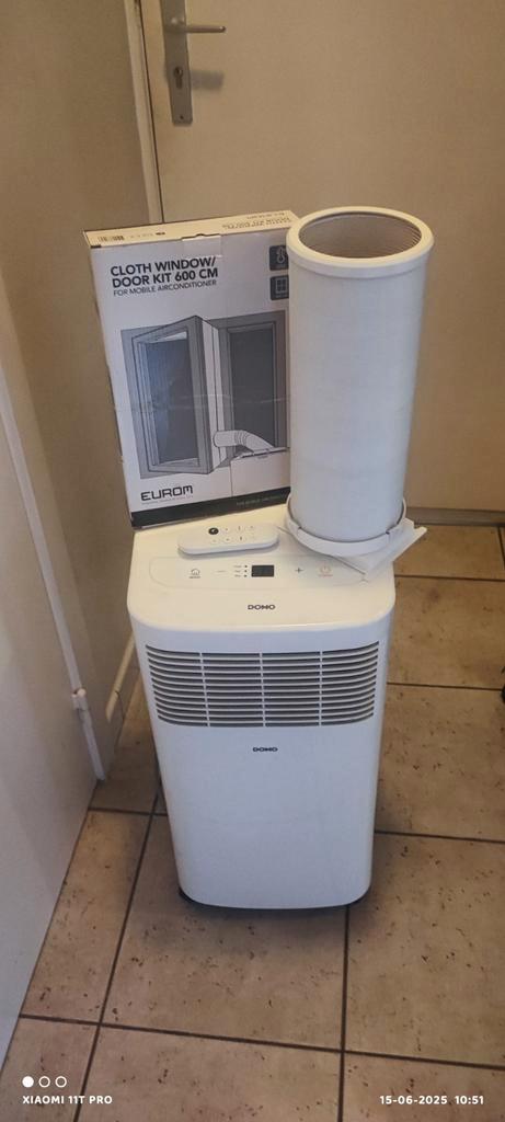 Domo airco,, Elektronische apparatuur, Airco's, Zo goed als nieuw, Mobiele airco, Afstandsbediening, Ophalen of Verzenden