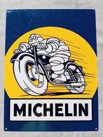 Metalen reclamebord Michelin ca 1990, Ophalen of Verzenden, Zo goed als nieuw, Reclamebord