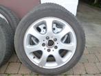 winterbanden michelin op aluminium velgen 205/55/R16, Ophalen, Gebruikt, 16 inch, Band(en)