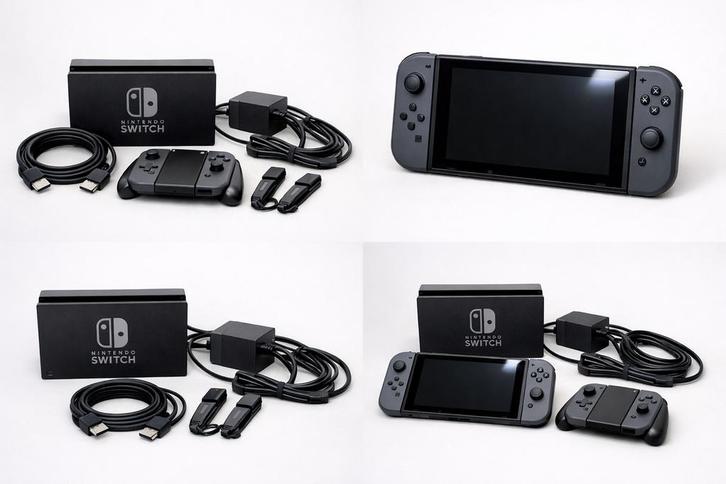 Nintendo Switch zwart (klassiek model — NIET OLED), Games en Spelcomputers, Spelcomputers | Nintendo Switch, Zo goed als nieuw