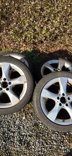 4 jantes + pneu continental, Autos : Pièces & Accessoires, Pneus & Jantes, Pneus et Jantes, Pneus hiver, 17 pouces, Enlèvement