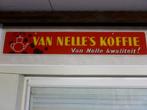 Groot vintage reclamebord "Koffie Van Nelle",jaren 60/70., Enlèvement, Utilisé, Panneau publicitaire