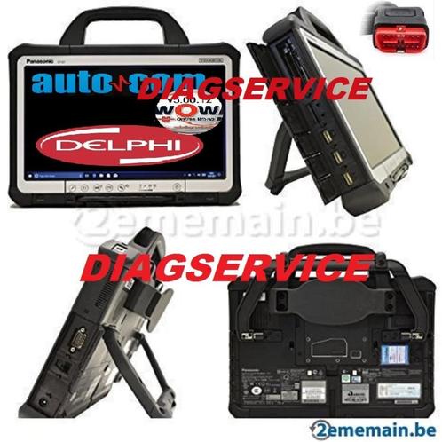 VALISE PC DIAGNOSTIC PRO PANASONIC RUGGED DELPHI+AUTOCOM2021, Autos : Divers, Outils de voiture, Comme neuf, Enlèvement