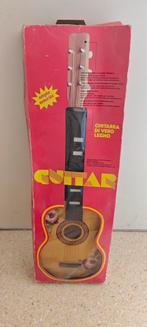 Vintage kinder gitaar in doos – retro “real wood” – jaren 80, Ophalen