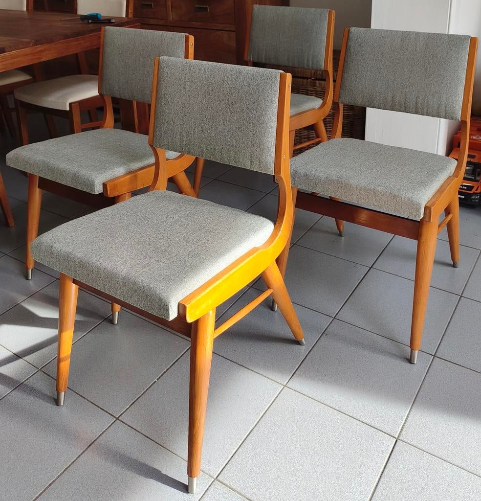 4 vintage stoelen, Huis en Inrichting, Ophalen, Stof