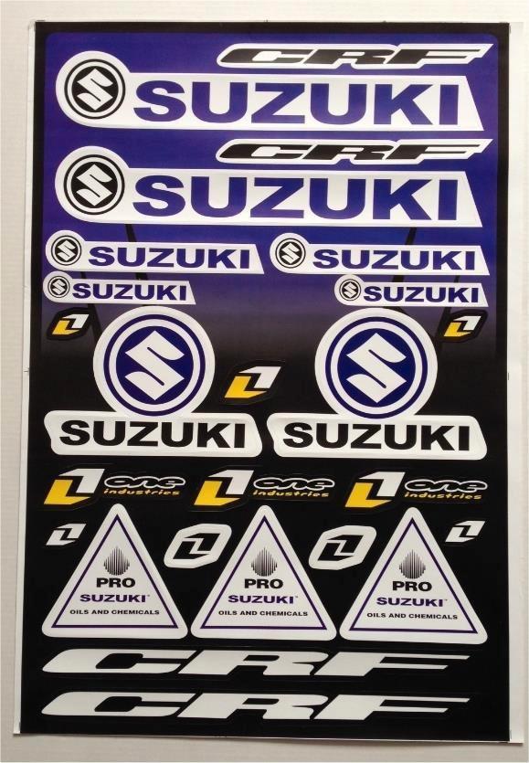 Suzuki One Industries A3 stickervel #2, Collections, Autocollants, Neuf, Envoi