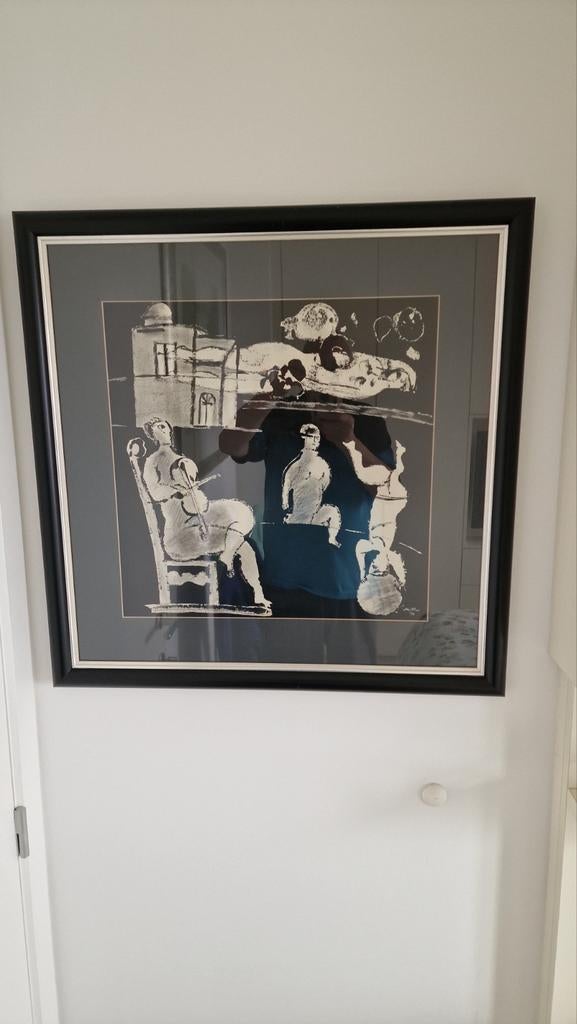 M.millar origineel en getekend achter glas, Ophalen