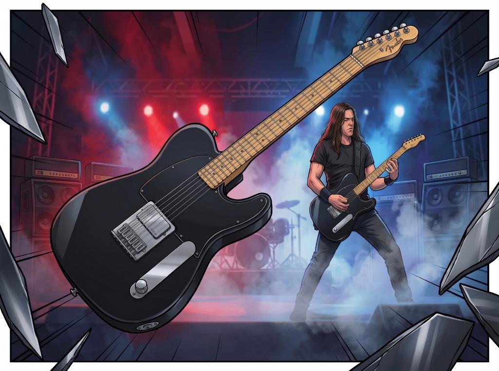 Fender Modern Metal Telecaster, Ophalen, Solid body, Fender