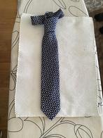 Cravate soie Breuer, Kleding | Heren, Stropdassen, Ophalen of Verzenden, Zo goed als nieuw, Blauw, Met patroon