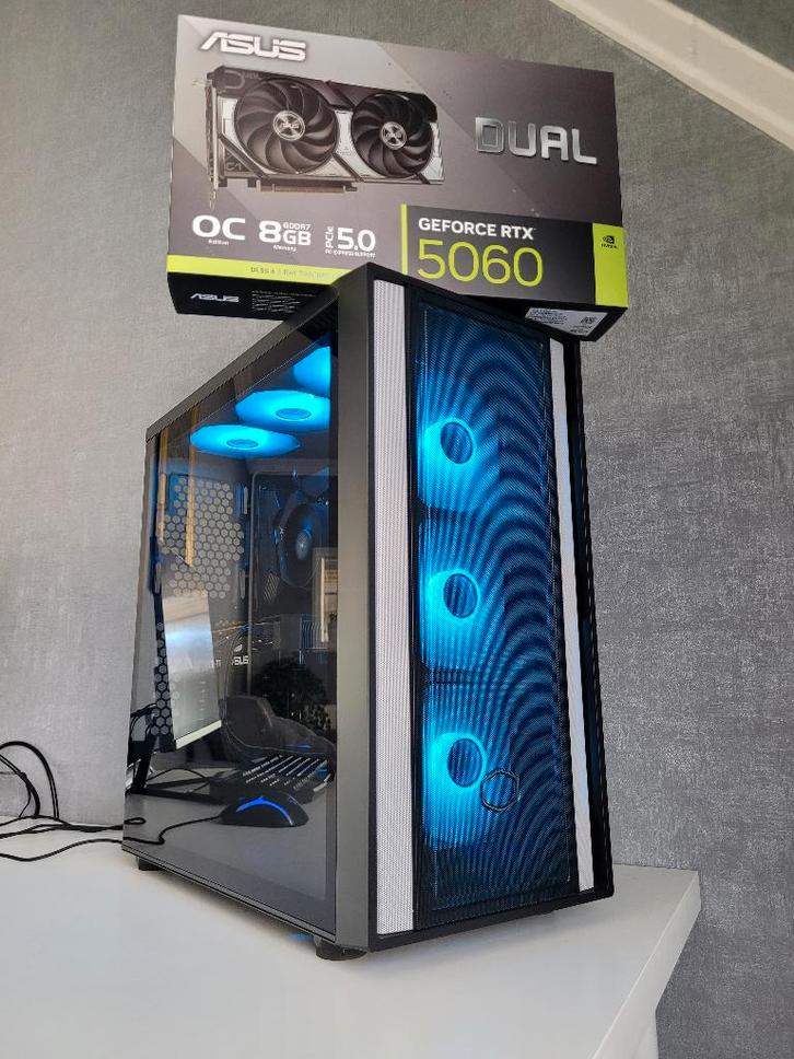 ✅ Game PC - Ryzen - RTX 5060 - 16 GB - SSD ✅, Computers en Software, Desktop Pc's, Zo goed als nieuw, 4 Ghz of meer, HDD, SSD