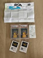 2x Pikachu with Grey Felt Hat - PSA 10, Enlèvement, Neuf