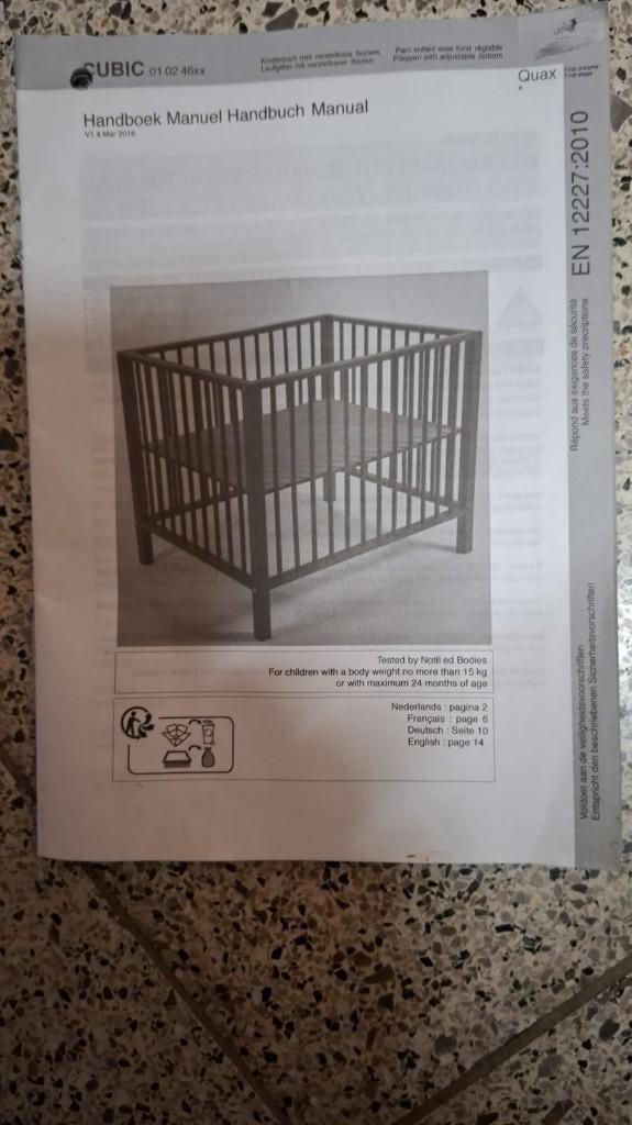 Kinderpark, Ophalen, Nieuw, Vierkant, In hoogte verstelbaar