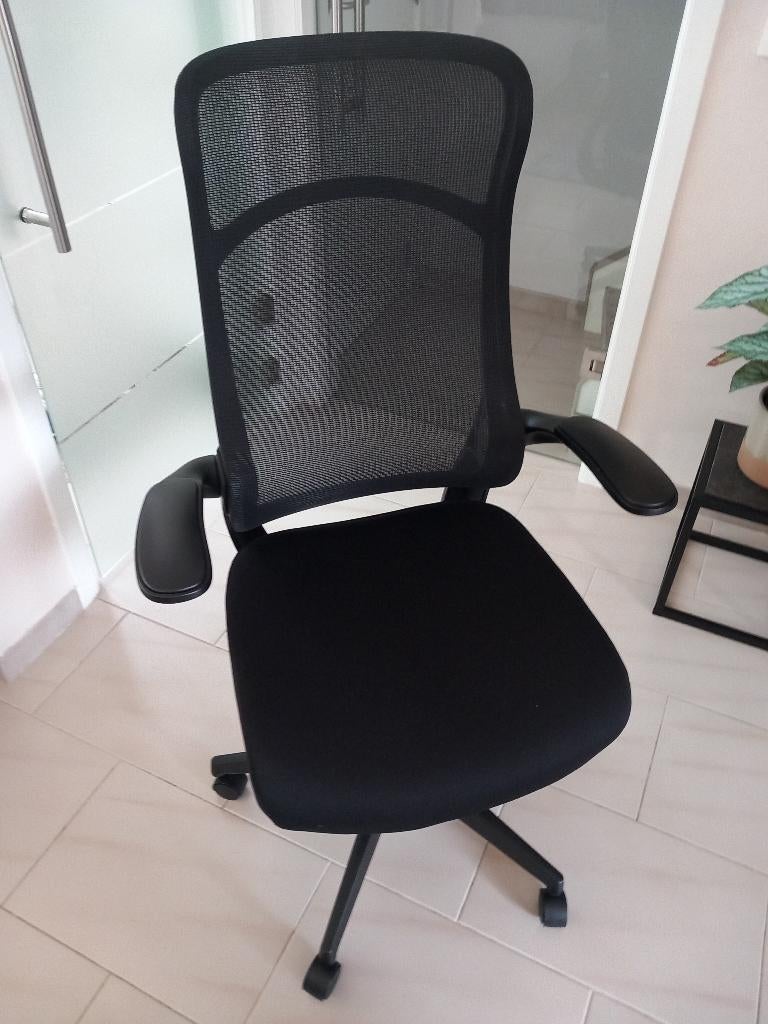 bureaustoel, Maison & Meubles, Chaises de bureau, Comme neuf, Chaise de bureau, Noir, Ergonomique, Enlèvement