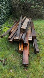 Lot de poutres en chêne (et autres essences frêne et hêtre), Enlèvement, Utilisé, Poutres, Bois dur