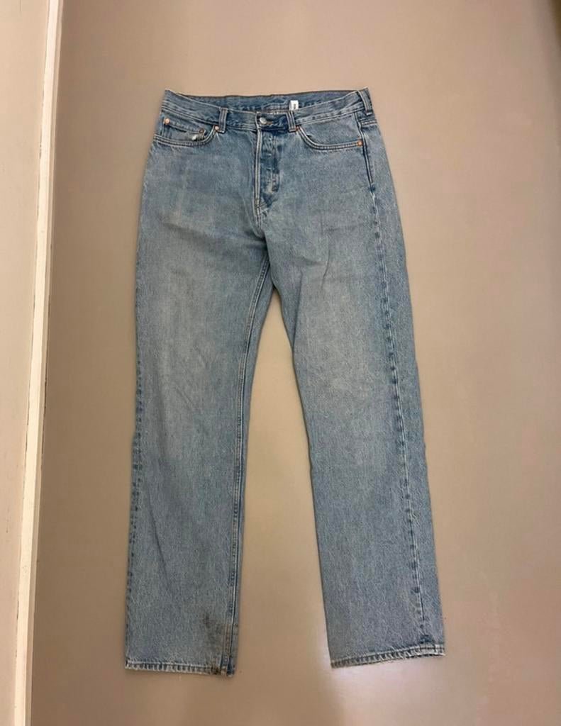 Jean droit décontracté Weekday Space W31 L34, Enlèvement ou Envoi, Porté, Bleu, W32 (confection 46) ou plus petit