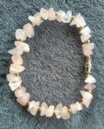 Armband met roze kwarts, Ophalen of Verzenden, Nieuw, Roze, Overige materialen